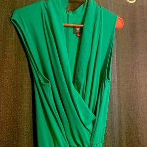 Bright green one piece jumpsuit. Size Large . Vince Camuto